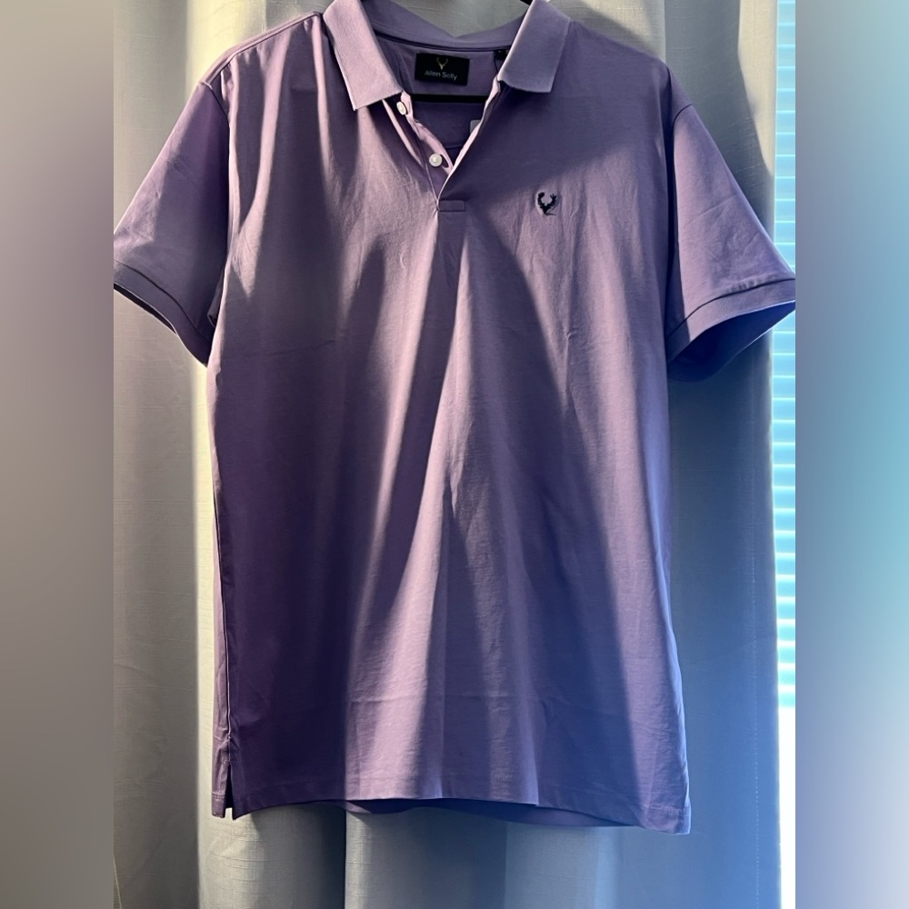 Allen Solly NWTs - Young Men’s Size L - Lavender Polo Short Sleeve Shirt